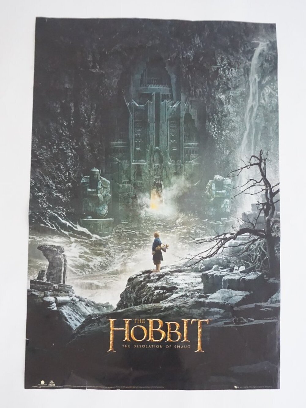 2013 Promotional The Hobbit Desolation of Smaug Bilbo Erebor Teaser Movie Poster